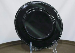 Black Charger Plate